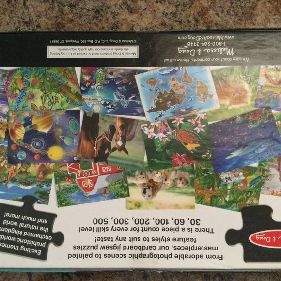 Melissa and Doug jigsaw puzzle Dolphin Cove very good used condition - Picture 2 of 4